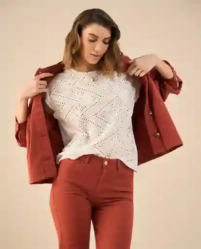 Camiseta Cannoli Crudo Claro Talla M 602G006 Esprit