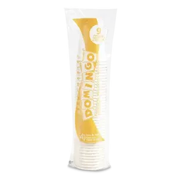 Domingo Vaso Papel Blanco 9 oz
