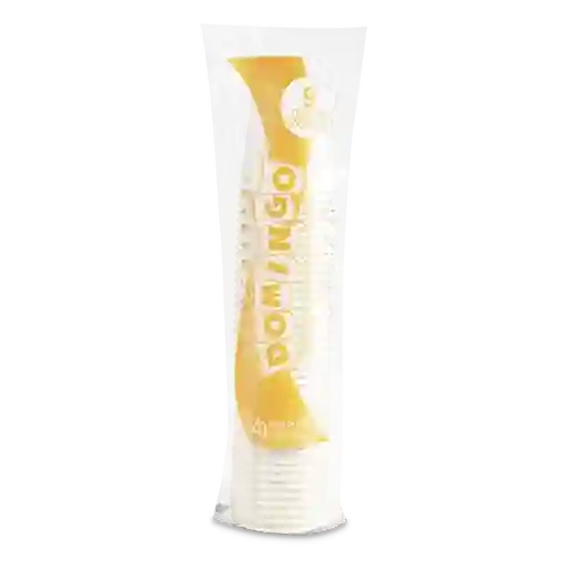 Domingo Vaso Papel Blanco 9 oz