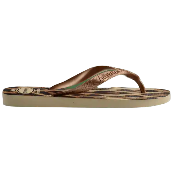 Sandalias Top Animals Gris Arena/Oro Rosa T.36 4132920 Havaianas