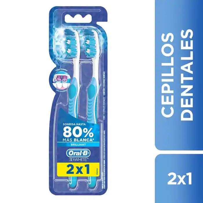 Oral-B Cepillo 3D White Brillant Oferta 2 Por 1.