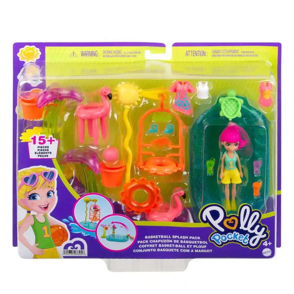 Mattel Juguete Polly Pocket de Deportes Fútbol HDW60