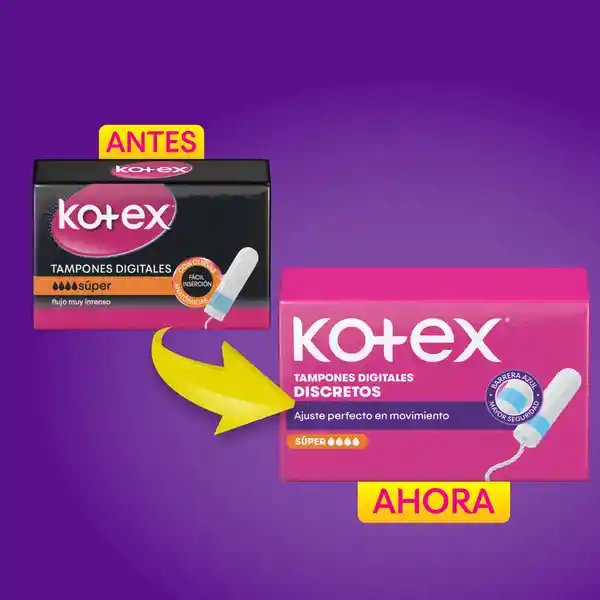 Tampón Digitales Kotex Super 20 Und