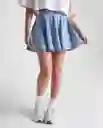 Falda Mujer Azul Talla 8 349G001_AZU114604 Americanino