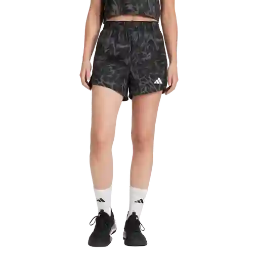 Adidas Pantaloneta we Min Aop Sh Entrenamiento Mujer Negro T M