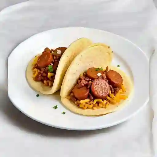Chorizo con Arepa