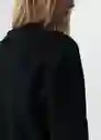 Saco Tejido Mujer Negro Puro M 583G027 Naf Naf