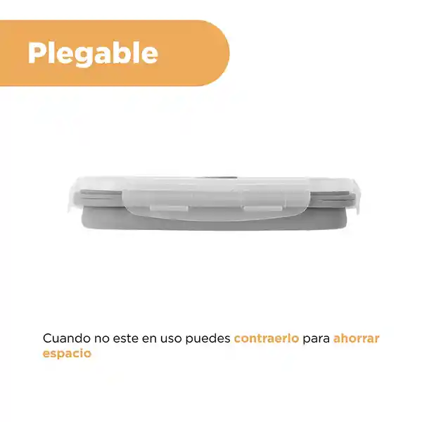 Contenedor de Alimentos de Silicona Serie Silver Grey Miniso