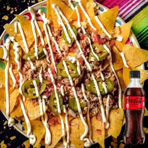 Combo Nachos Machos + Coca Cola Sin Azúcar 400 ml