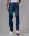 Jean Slim Hombre Azul Empolvado Medio Talla 32 87281 Rifle