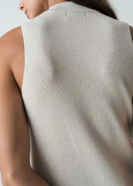 Vestido Mujer Crudo Ballueca Claro Talla S 572G070 Naf Naf