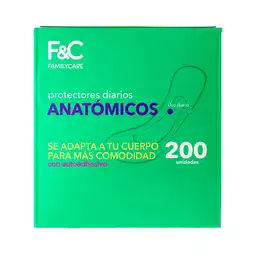 Protectores Family Care Diarios Anatómicos