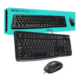 logitech teclado y mouse alambrico Mk120