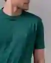 Camiseta Iconica Hombre Verde Botella Ultraoscuro XL 19500 Rifle
