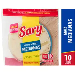 Sary Arepas de Maíz Tamaño Mediano