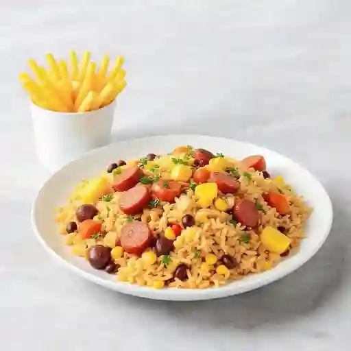 Arroz paisa para 4 personas