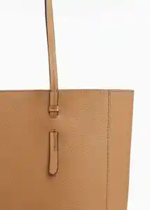 Bolso G Peonia Cuero Talla 99 Mujer Mango