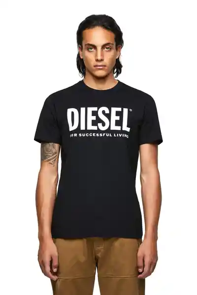 Diesel Camiseta T-Diegos-Ecólogo Negro Talla M