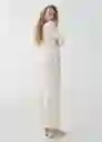 Vestido Jane Offwhite Talla L Mujer Mango