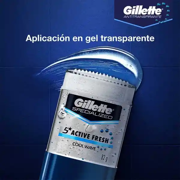 Antitranspirante en Gel Invisible Gillette Cool Wave 82 g