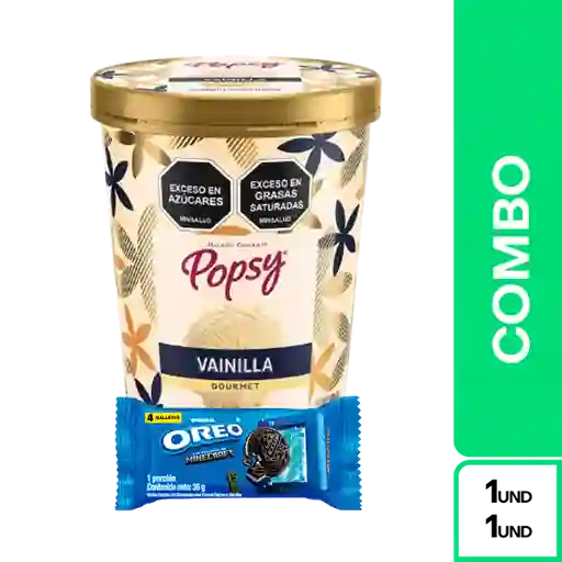 Combo Popsy Litro Vainilla + Galleta Oreo
