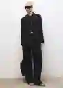 Blazer Americana Iris Negro Talla S Mujer Mango
