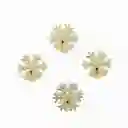 Set Aros Servilleta Snowflake Ambiente Gourmet