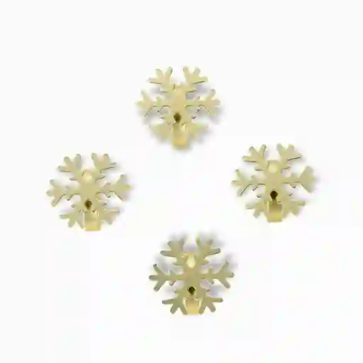 Set Aros Servilleta Snowflake Ambiente Gourmet