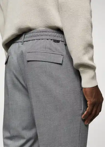 Pantalón Nasta Gris Claro Vigoré Talla 38 Hombre Mango