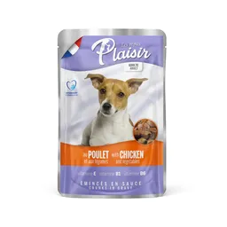 Pouch Plaisir Perro Pollo Con Verduras