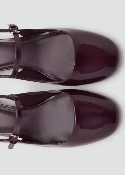 Zapatos Ada Burdeos Talla 38 Mujer Mango