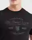 Camiseta Fine Clothing Negro Sombrio Ultraoscuro XXL Chevignon