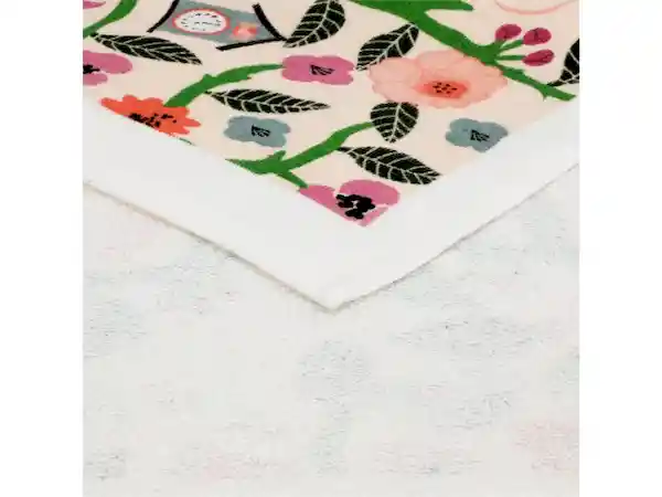 Paño de Cocina Velour Flores Casaideas
