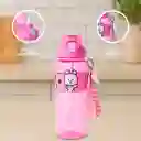 Botella Con Correa y Funda Serie Rosa 800 mL Bt21 Miniso