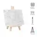Miniso Kit de Pintura Mini Con Colores y Pincel de Hongo