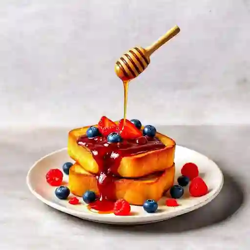 Tostada Francesa Con Frutos Rojos Y Miel