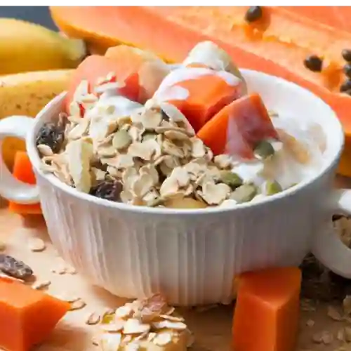 Bowl de Frutas y Bebida