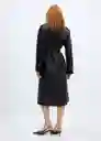 Abrigo Trench Gossip Negro Talla XL Mujer Mango