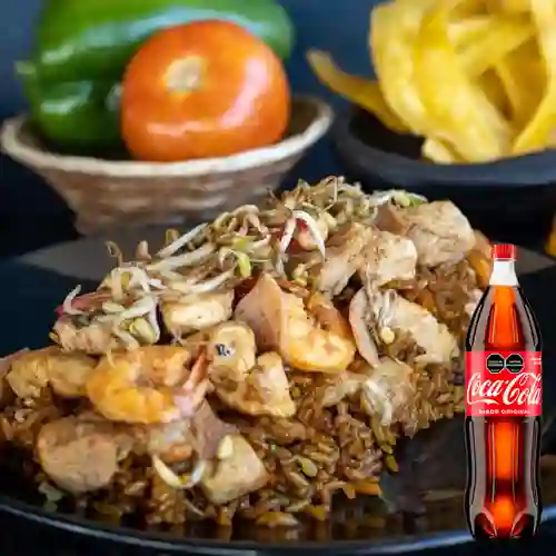 Arroz Oriental Chino para 2 +Cocacola Org 1.5 Lt