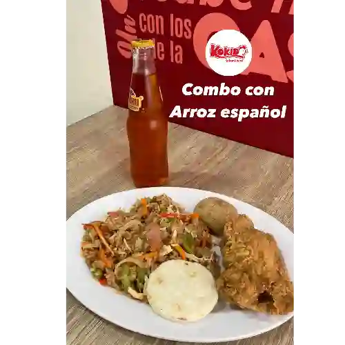 Bandeja con Arroz Español