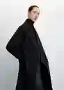 Abrigo Picarol Negro Talla S Mujer Mango