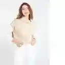  Saco Tejido Nora Mujer Beige Pretenido Talla M Naf-Naf 