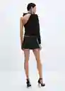 Blusa Adeli Negro Talla M Mujer Mango
