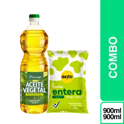 Combo Frescampo Aceite Vegetal + Leche Entera Uht exito