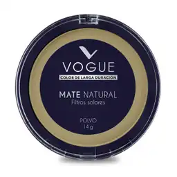 Polvo Compacto Natural Vogue Moreno 14Gr