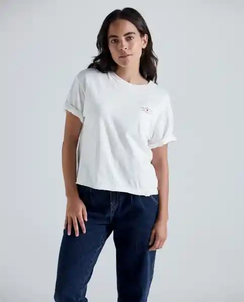 Camiseta Mujer Blanco Talla L 601E001 Americanino