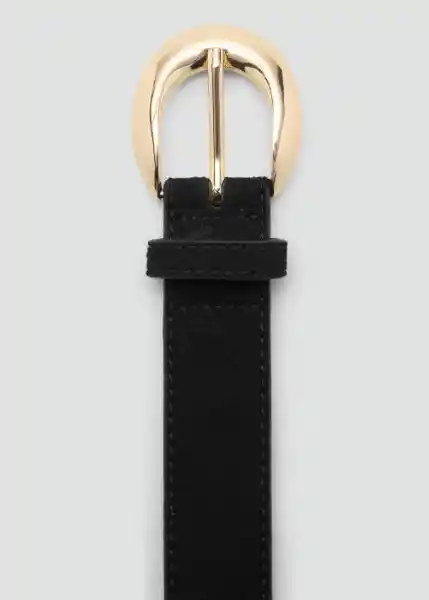 Cinturón Maya Negro Talla M Mujer Mango