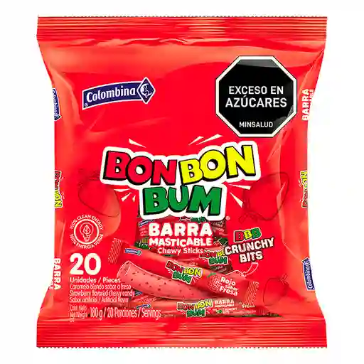 Bbb Barra Crunchy Rojo 180g