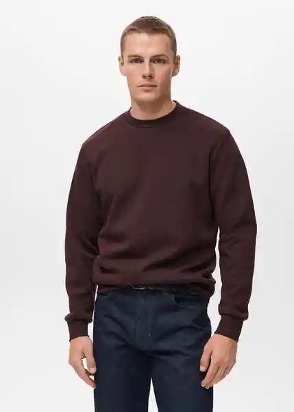 Buzo Sudadera Nola Vino Talla M Hombre Mango