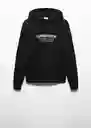 Buzo Sudadera Appartme Negro Talla XS Hombre Mango